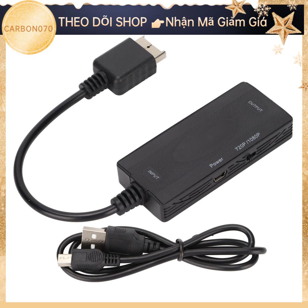 Carbon070 Bộ điều hợp Game Console Ổ đĩa cáp miễn phí cho PS2 sang HD chuyển đổi giao diện đa phương tiện HDTV
