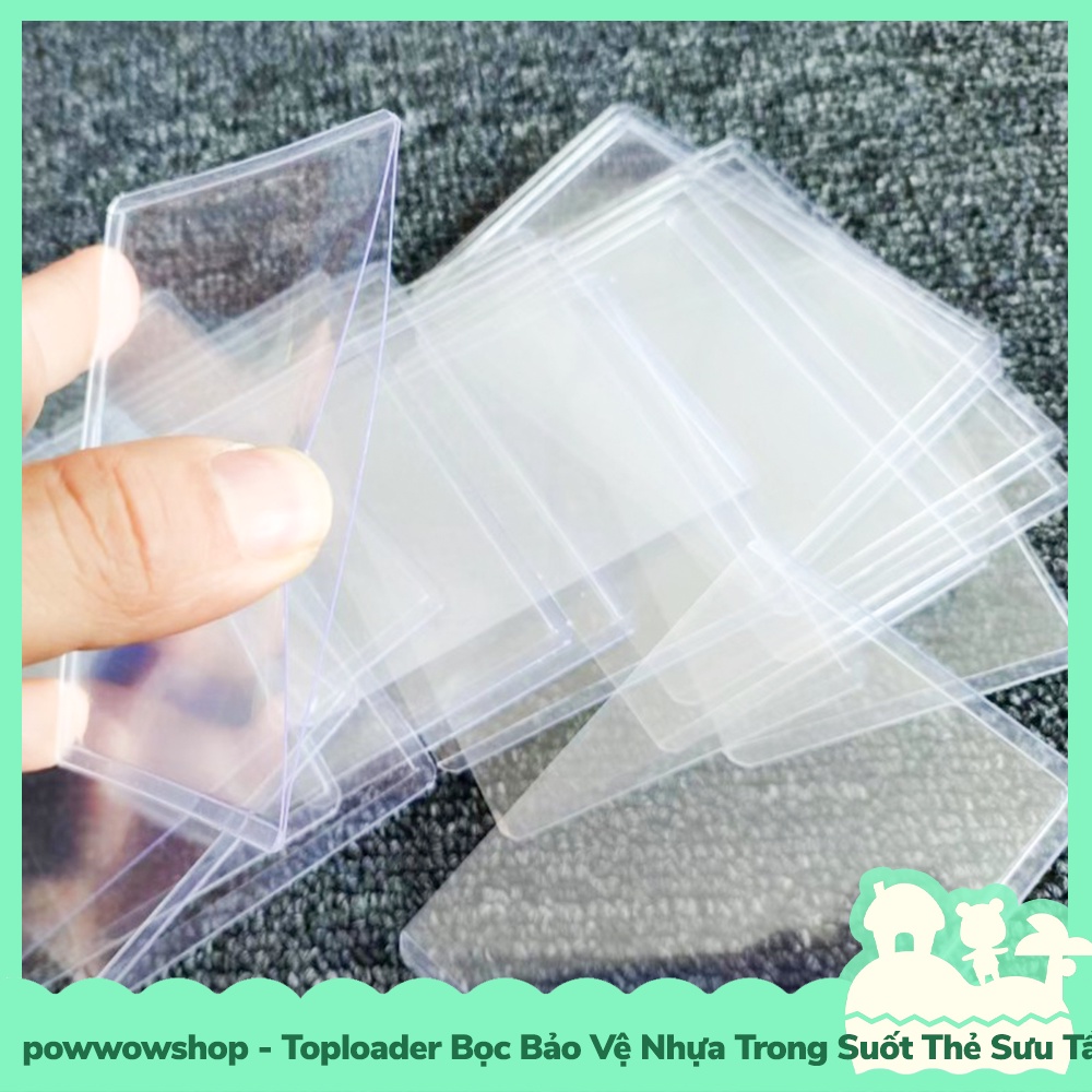 [Sẵn VN - Hỏa Tốc] Toploader Sleeve Bao Nhựa PE Trong Suốt Bọc Bảo Vệ Thẻ Thần Tượng, Thẻ Sưu Tầm, Thẻ Bài Hiếm