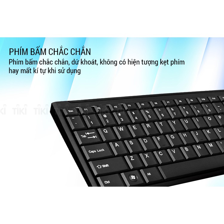 Bộ bàn phím và chuột không dây Fuhlen A120G , phím bấm êm tay , Độ nhạy cực cao , kết nối ổn định