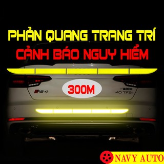 Tem dán xe oto [freeship] tem trang trí ô tô, tem phản quang cảnh báo nguy hiểm xe sau
