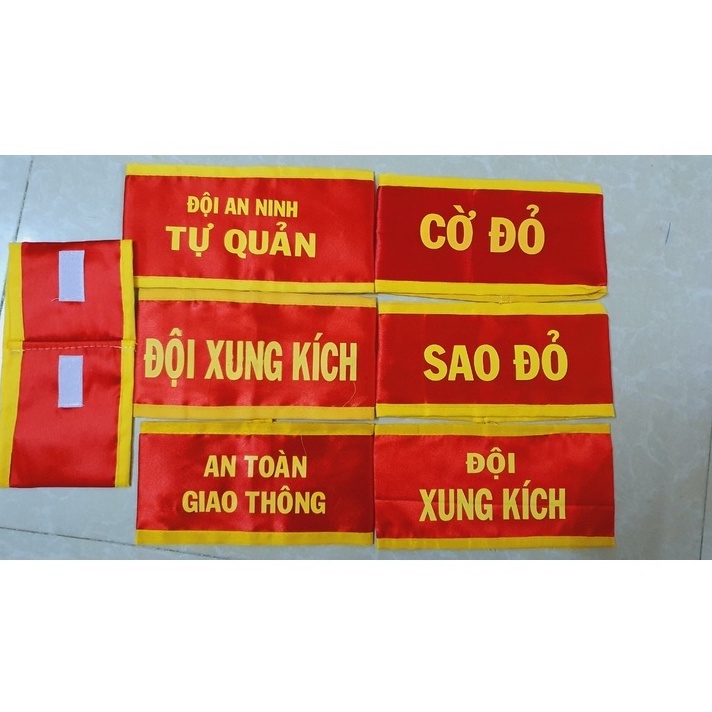 Combo 5 Băng sao đỏ, cờ đỏ, trực tuần, ATGT...