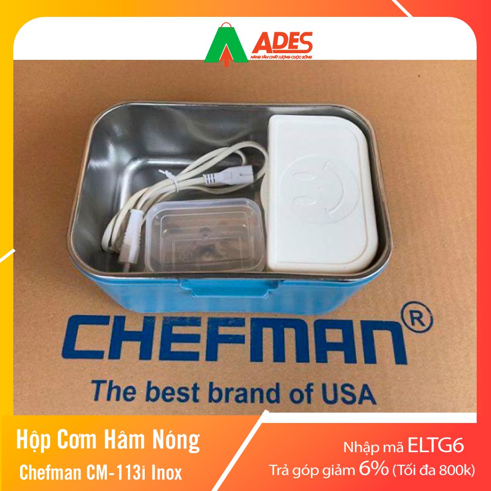 [Chính Hãng, Giá Rẻ] Hộp cơm Chefman CM - 113i | Bảo hành 2 năm