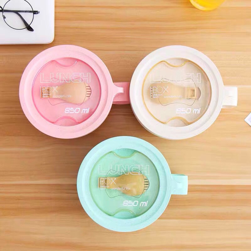 [ĐỘC QUYỀN]_Tô Úp Mì Chống Tràn Giữ Nhiệt Cao Cấp 850ML (Kèm Muỗng Nĩa) | BigBuy360 - bigbuy360.vn