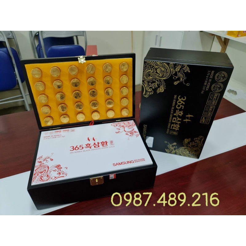 Viên Hoàn Hắc Sâm 365 Samsung Bio Pharm Hàn Quốc 90 Viên x 3,75g