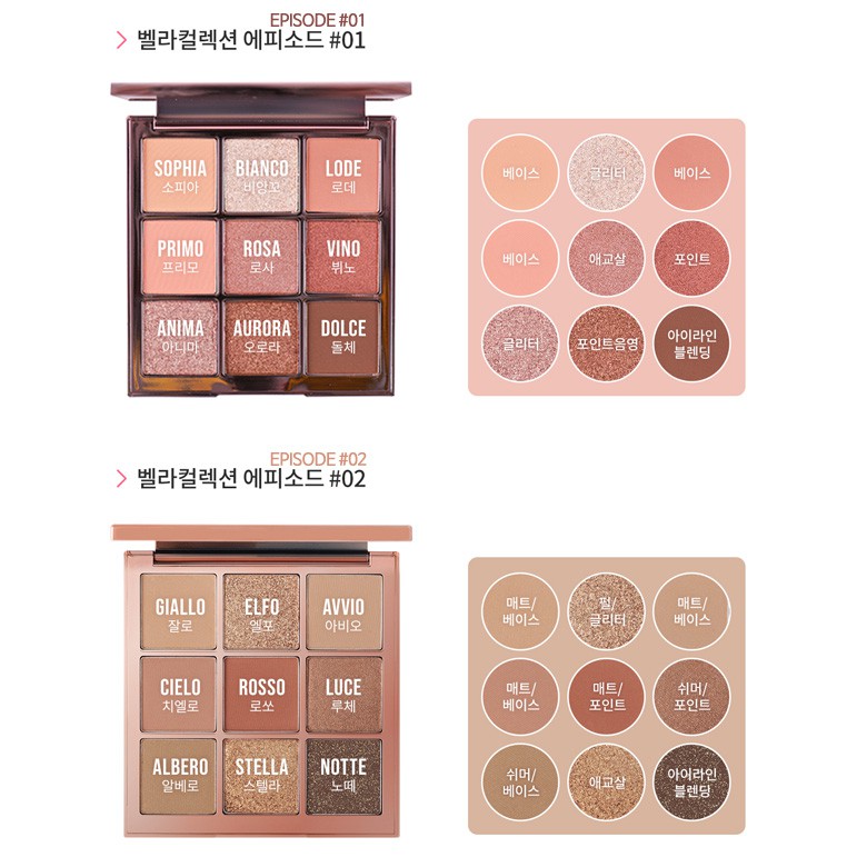 Bảng Phấn Mắt Célefit The Bella Collection Eyeshadow Palette Episode 17g