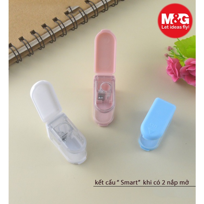 Cây chuốt gọt bút chì thông minh APSN1282 cực kỳ sắc bén và bền bỉ, cơ cấu mở nắp tiện dụng