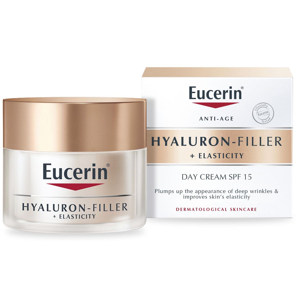 Kem dưỡng da ngăn ngừa lão hóa ban ngày Eucerin Hyaluron Filler + Elasticity Day SPF15+ 50ml - 69675