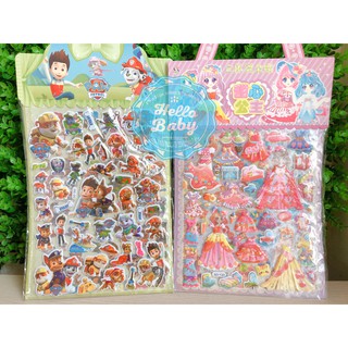 Hình dán Sticker 2 lớp dập nổi 3D cứng