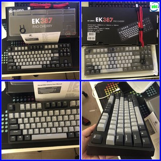 Bàn phím cơ Edra EK387 PRO bản CHERRY switch - Tặng 1 keycap Việt Nam cực chất - Bàn phím cơ hót nhất 2020 - BH 2 năm