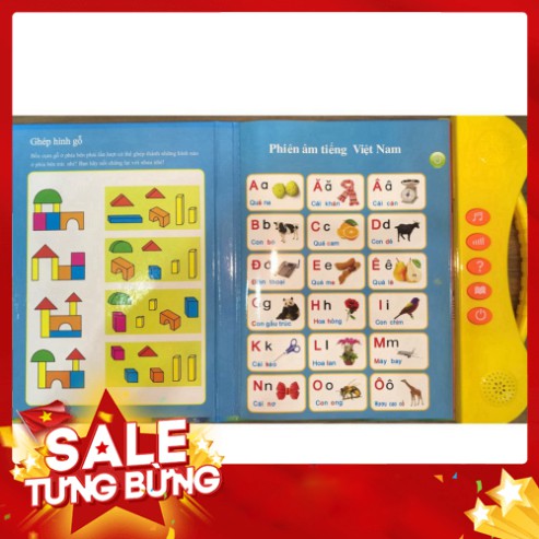 [FREE SHIP] [MẪU MỚI 2020] Sách Nói Điện Tử Song Ngữ Anh- Việt Giúp Trẻ Học Tốt Tiếng Anh