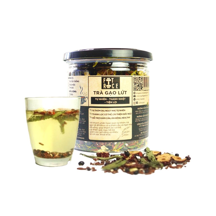Trà gạo lứt thanh nhiệt FitRice   - Eat clean, Thực dưỡng, Ăn kiêng