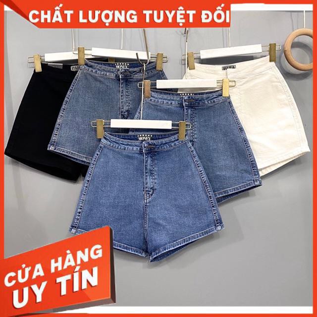 QUẦN SHORT JEANS ÔM LƯNG SIÊU CAO KO TÚI- ảnh thật shop chụp