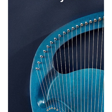 [Lyre 24 dây] Đàn Lyre 24 dây Lyre Harp Molin-MM103 Biển Xanh tặng cây chỉnh dây, phím gãy đàn, khăn lau, HDSD