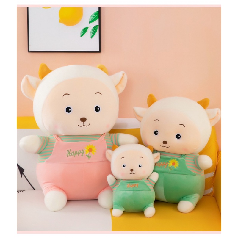 Thú Nhồi Bông Hình Con Dê Bằng Len Phong Cách Mới