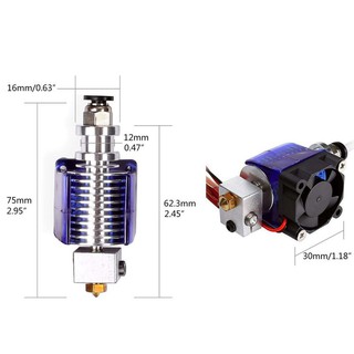 Bộ Đùn Kim Loại V6 J-Head Cho E3D V6 Makerbot Reprap