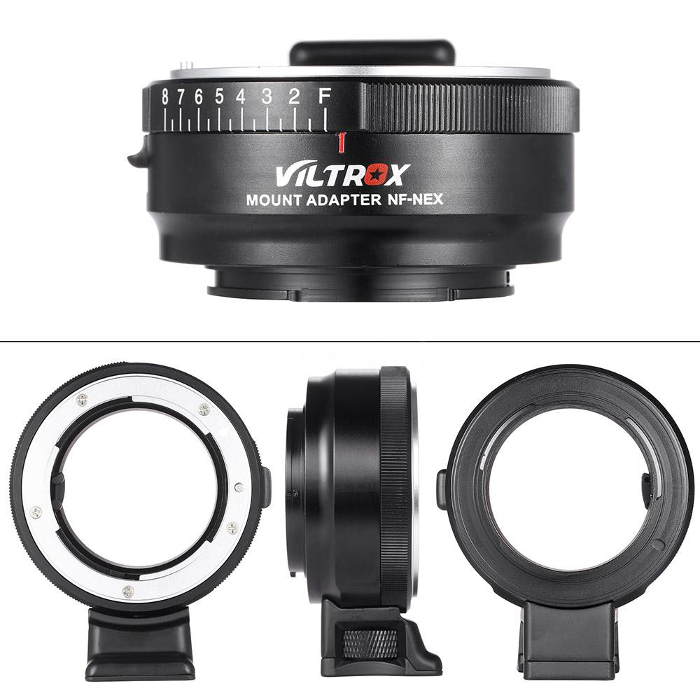 Ngàm chuyển ống kính VILTROX NF-NEX cho Nikon G/F/AI/S/D sang Sony E Mount Camera A7/A7R/NEX-5/NEX-3/NEX-5N/NEX-C3/NEX-