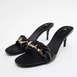 Guốc quai xoắn zara xuất
