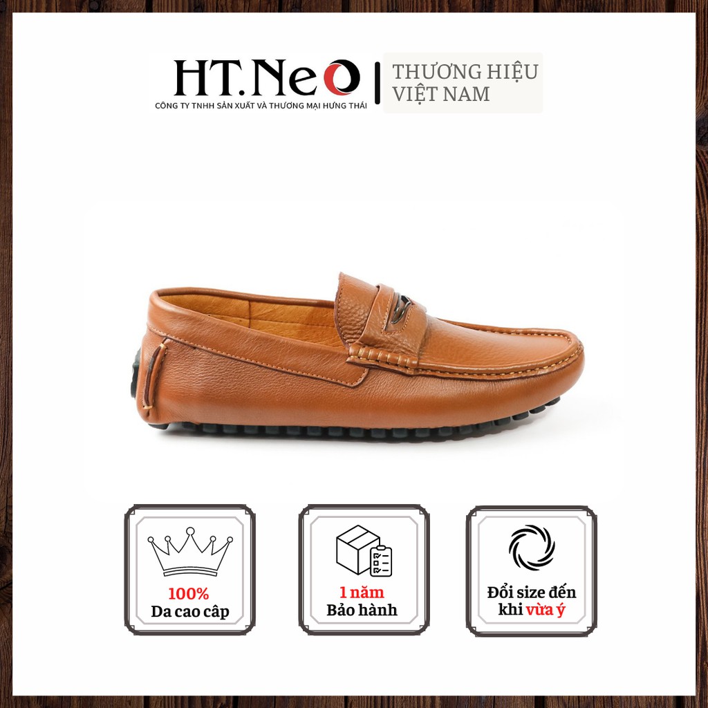 Giày mọi nam - giày mọi nam da bò HT.NEO da bò nguyên miếng siêu siêu mềm hàng thời trang siêu đẹp đơn giản GM76