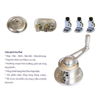 Phụ kiện giàn phơi chính hãng hòa phát ks980, sản phẩm giàn phơi không bao gồm thanh phơi