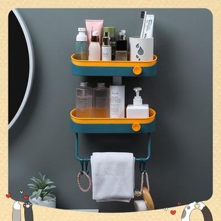Giá treo khăn tắm/ Kệ đựng dụng cụ nhà tắm tiện lợi xinh xắn