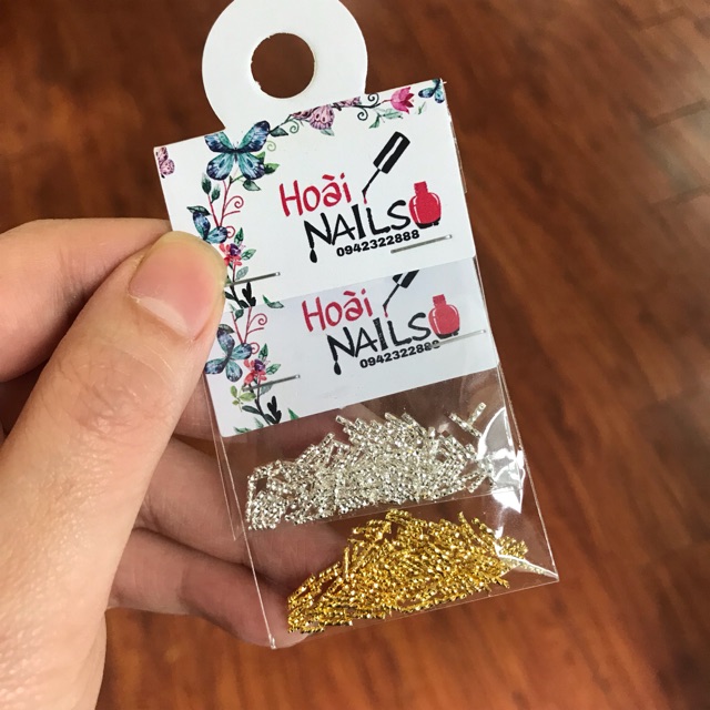 Phụ kiện kim loại dài - Phụ kiện Nail