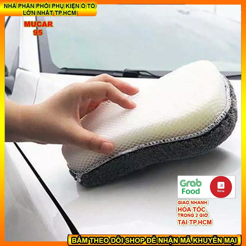 Bộ 5 dụng cụ lau xe chuyên dụng CAR CLEANING KIT, chất liệu từ sợi siêu nhỏ Microfiber, kèm túi đựng