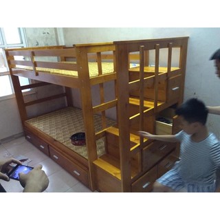 [Freeship HCM] Giường 2 Tầng Ali + 2 Hộc
