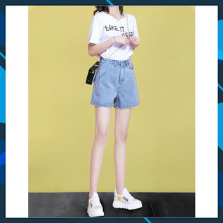 Quần sooc bò jean nữ quần shorts bò jean nữ cạp cao hot 2021