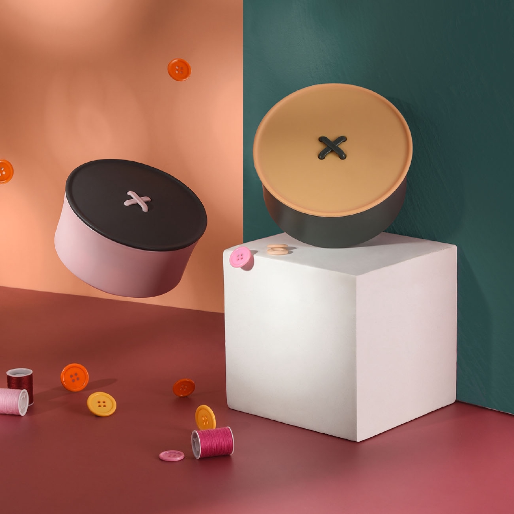 Hộp Đựng Dụng Cụ May Vá JUJIAJIA Hình Tròn Tiện Lợi