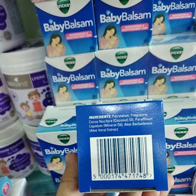 Dầu bôi ấm ngực vic baby balsam cho bé lọ 60g