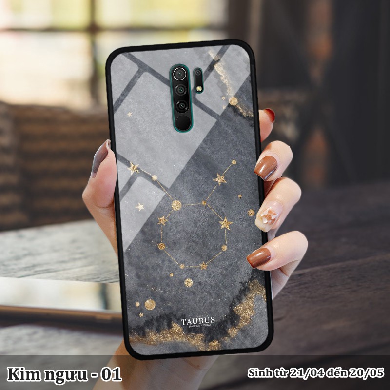 Ốp kính Xiaomi REDMI 9 in cung hoàng đạo