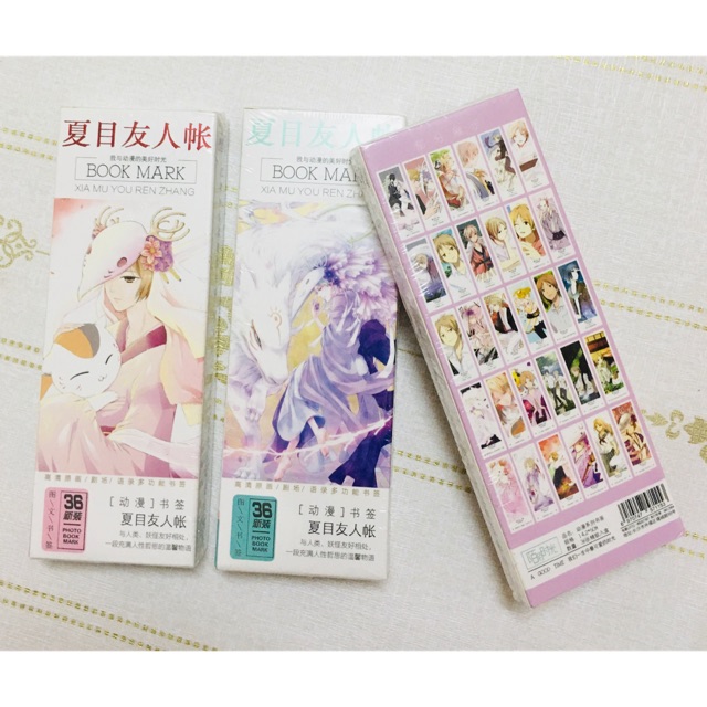 Bookmark anime natsume 36 tấm khác nhau, đánh dấu trang anime natsume