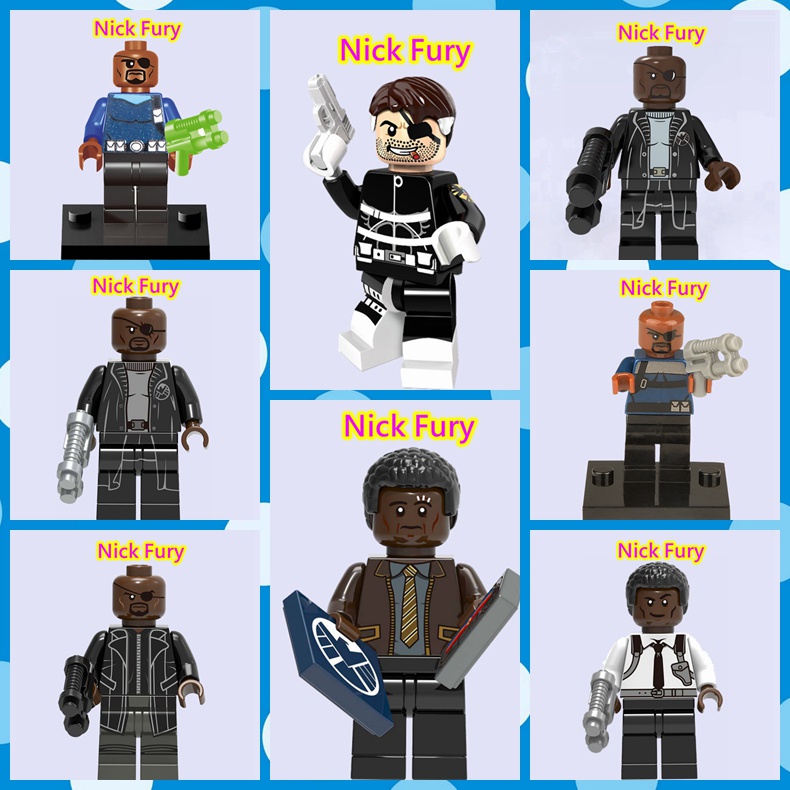 Bộ Đồ Chơi Lắp Ráp Mô Hình Nhân Vật Truyện Tranh Marvel Nick Fury Mini Dành Cho Trẻ Em