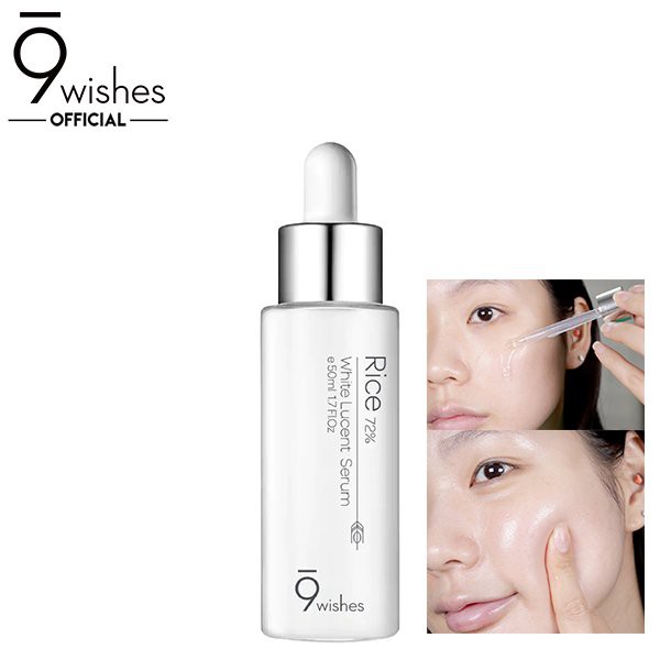 [DATE 11/2024] 9 Wishes Tinh chất Rice 72% White Lucent Serum 50ml