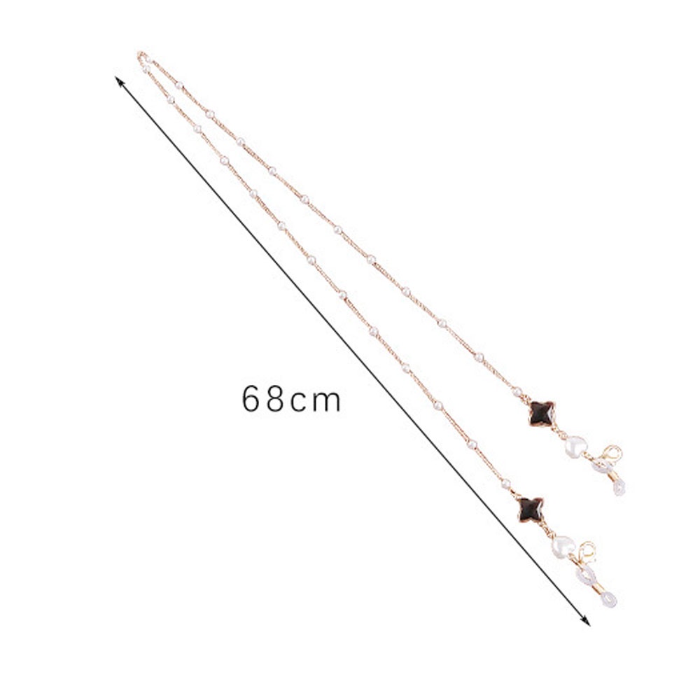 Dây đeo mắt kính phối ngọc trai thời trang ấn tượng