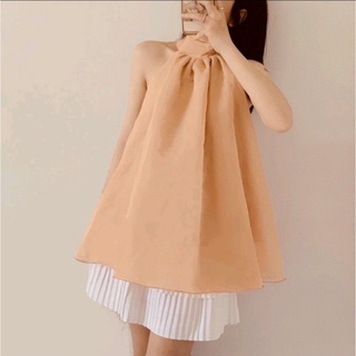 ÁO cổ yếm from rộng chất vải kate