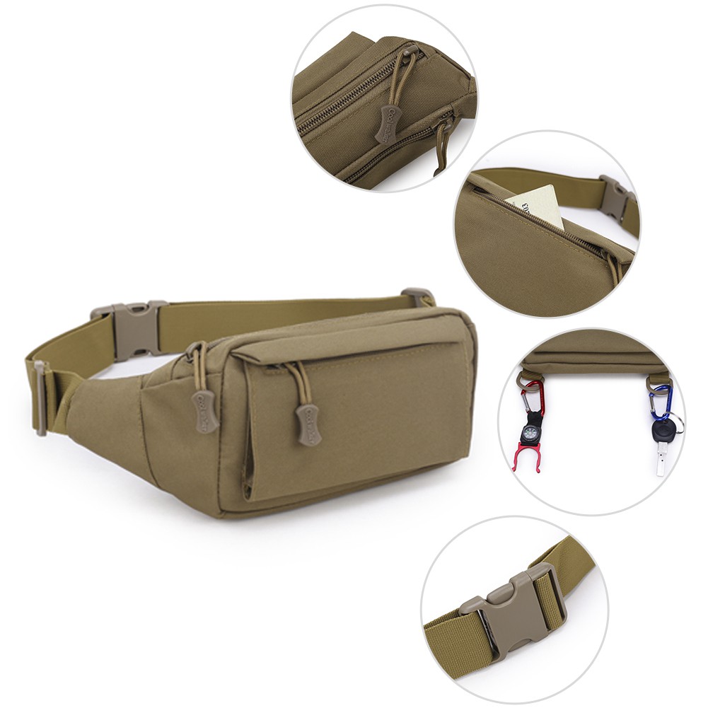 Túi unisex đeo hông nhỏ gọn chống nước kiểu dáng thể thao | BigBuy360 - bigbuy360.vn