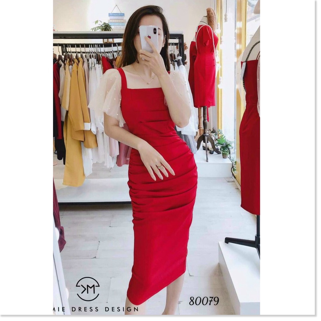 Đầm Umi phối lưới tôn dáng siêu đẹp cho các chị em THỜI TRANG KME FASHION