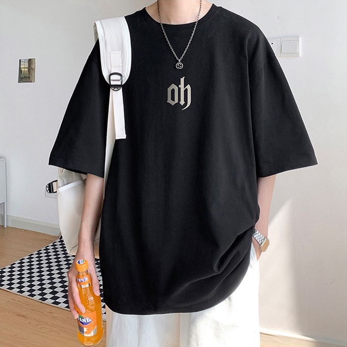 Áo Thun Tay Ngắn Dáng Rộng Phong Cách Hàn Quốc Thời Trang Mùa Hè 2022 Size M-8XL