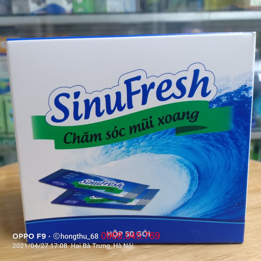 Muối rửa mũi xoang SinuFresh hộp 50 gói