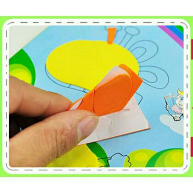 Tranh dán xốp khổ cho bé