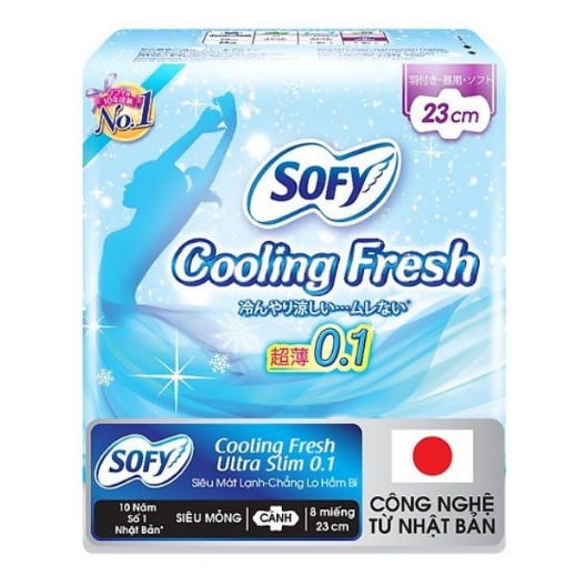 COMBO 2 GÓI BVS NHẬT BẢN SOFY COOLING FRESH SIÊU MỎNG 0.1 23 cm