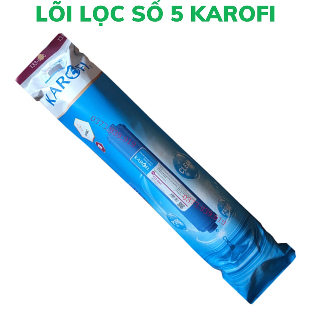 Combo lõi lọc nước số 4567 Karofi chính hãng lắp cho máy lọc nước RO Karofi cam kết sản phẩm như hình