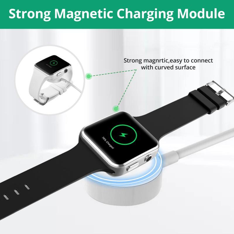 Đế Sạc Không Dây HdoorLink 3 Trong 1 Type C Hít Nam Châm Cho Apple i-Watch Series 7 6 5 4 3 2 1 SE