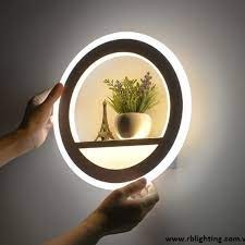 Đèn Tường Led Tròn Trang trí Công Suất 18W-24W Ánh Sáng Trắng Vàng Họa Tiết Tháp, Lọ Hoa