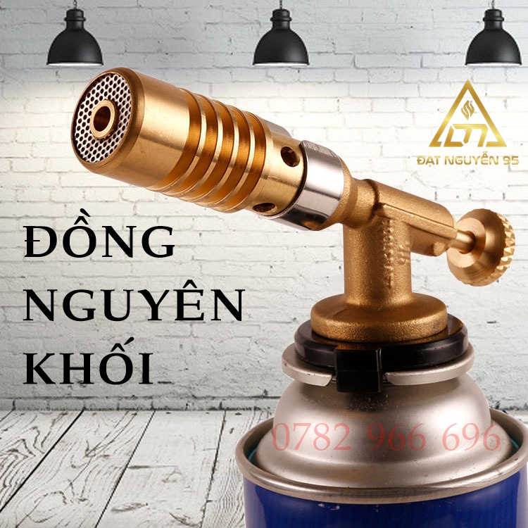 Đèn Khò Đồng Đúc Nguyên Khối [HÀNG LOẠI 1] Khò ga mini, đầu khò hàn kim loại, Độ bền cao - Nhiệt Độ 1300 Độ C