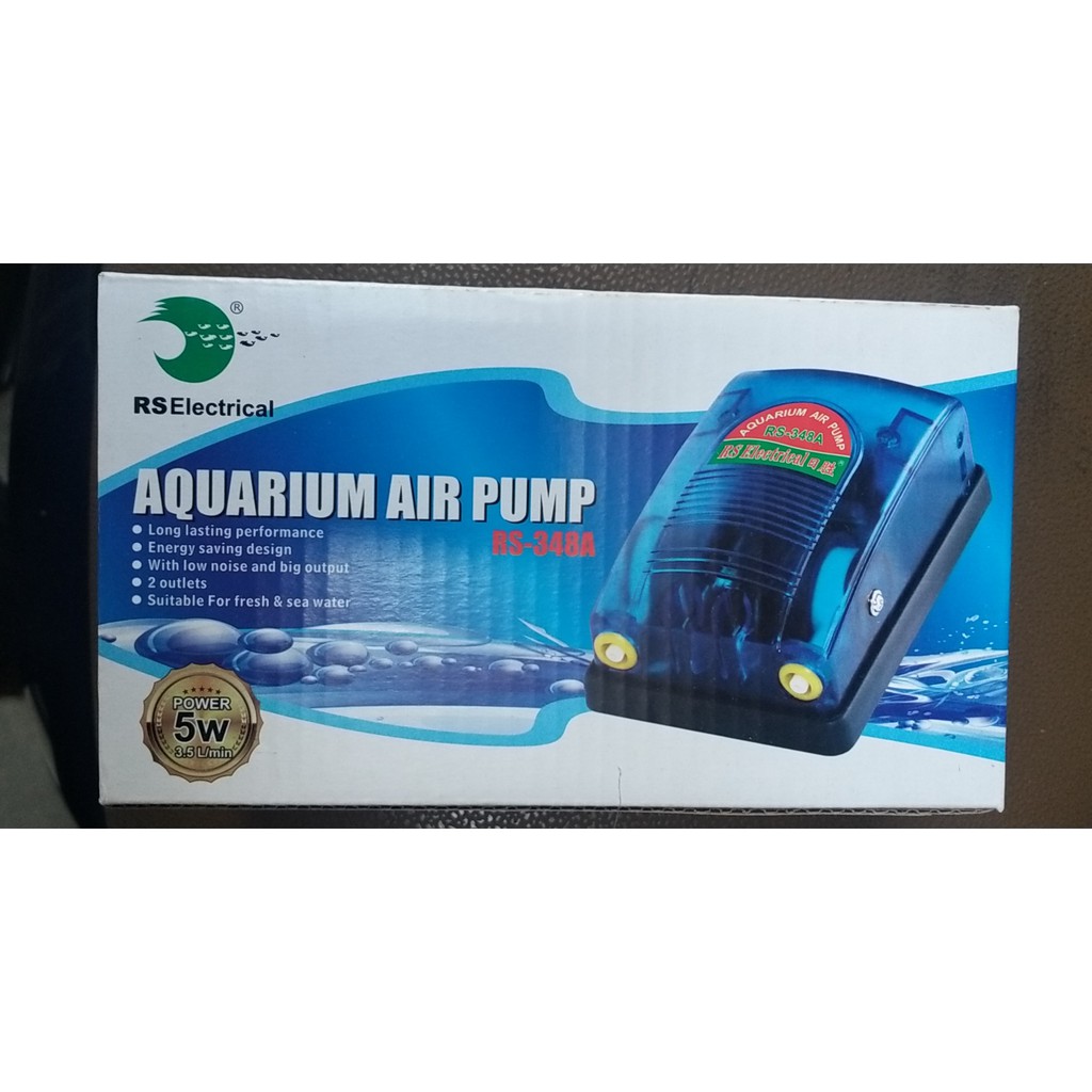 Máy sủi khí OXY các loại hiệu Atman, Quanlong, Sobo, Vipsun 1, 2 vòi cho hồ cá cảnh, TẶNG KÈM DÂY VÀ ĐÁ SỦI