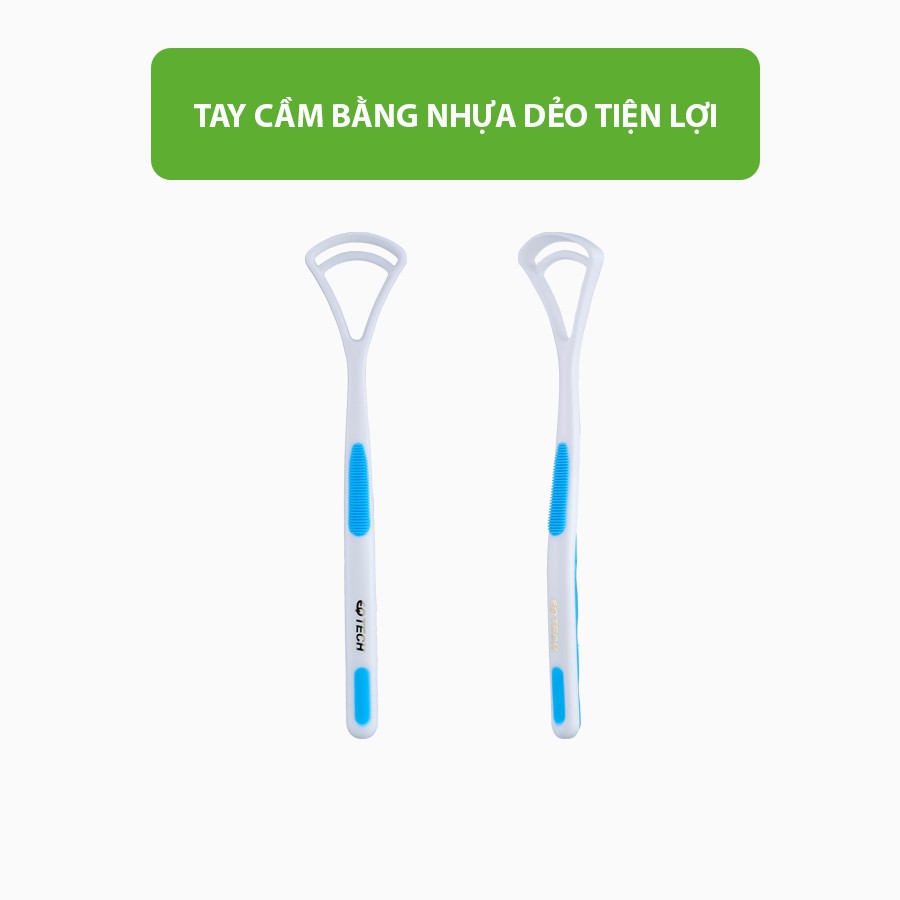 Dụng cụ cạo lưỡi EQ Tech Better Oral Care Vệ Sinh Lưỡi Hàn Quốc loại bỏ mảng bám trên lưỡi ngăn ngừa vi khuẩn hôi miệng