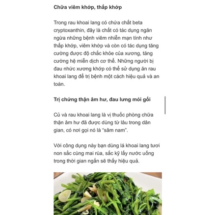 Rau lang ngọt siêu ngọn