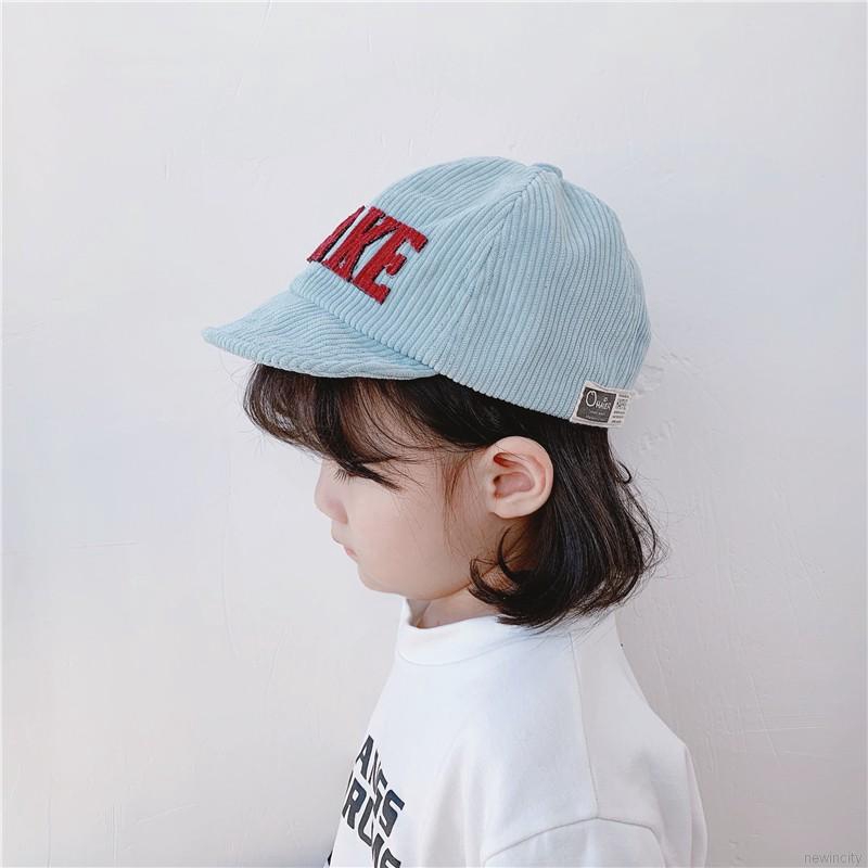 Mũ lưỡi trai có họa tiết thêu kiểu dáng Hàn Quốc cho bé gái